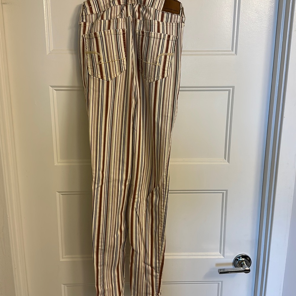 American eagle striped skinny Jean